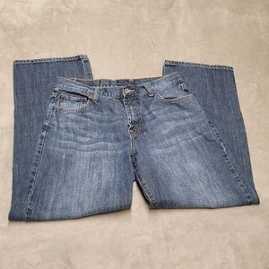 Lucky Brand Mens Sz 34x28 Short Inseam Straight Leg Medium Wash Blue Denim Jeans